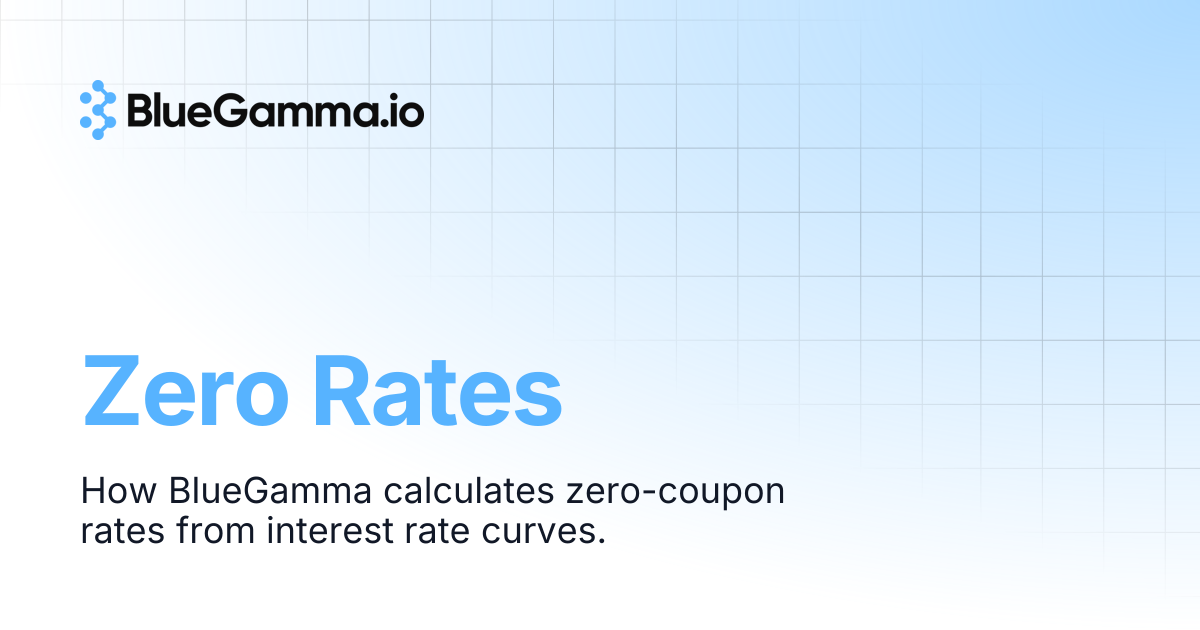 Zero Rates | BlueGamma Documentation